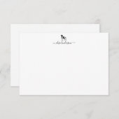 Benutzerdefinierte Vintage Dog Fox Terrier Note Ca Mitteilungskarte (Vorne/Hinten)