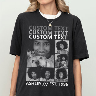 Benutzerdefinierte Vintage Erstelle deine eigene 6 T-Shirt