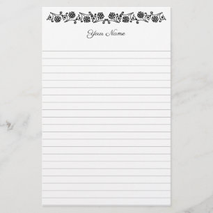 Benutzerdefinierte Vintage-Gänseblümchen und Schwü Briefpapier