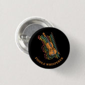 Benutzerdefinierte Vintage-Geige Fiedler Flüsterer Button (Vorne & Hinten)