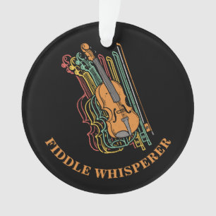 Benutzerdefinierte Vintage-Geige Fiedler Flüsterer Ornament