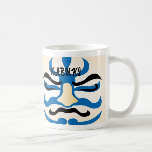 Benutzerdefinierte Vintage-Japanische Kabuki-Ästhe Kaffeetasse