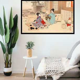 Benutzerdefinierte Vintage-Japanische Teezeremonie Poster