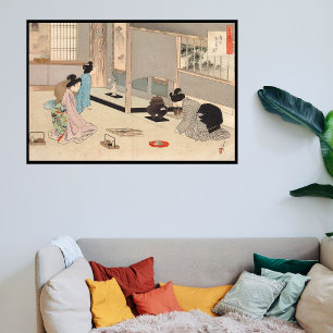 Benutzerdefinierte Vintage-Japanische Teezeremonie Poster