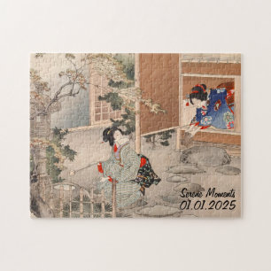 Benutzerdefinierte Vintage-Japanische Teezeremonie Puzzle