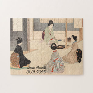 Benutzerdefinierte Vintage-Japanische Teezeremonie Puzzle