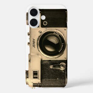 Benutzerdefinierte Vintage-Kamera iPhone 16 Hülle