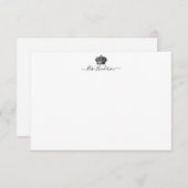 Benutzerdefinierte Vintage Kronenkarte Mitteilungskarte (Vorne/Hinten)