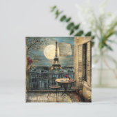 Benutzerdefinierte Vintage-Paris-Eiffelturm-Romant (Stehend Vorderseite)