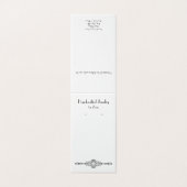 Benutzerdefinierte Vintage Pariser Stilftzeichnung Visitenkarten (Außenseite Aufgefaltet)