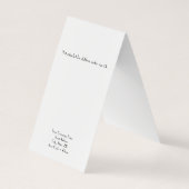 Benutzerdefinierte Vintage Pariser Stilftzeichnung Visitenkarten (Rückseite)