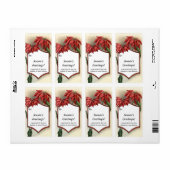 Benutzerdefinierte Vintage Pointsettia Geschenkmar (Vorne)