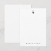 Benutzerdefinierte Vintage Queen Bee Note Card Mitteilungskarte (Vorne/Hinten)