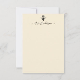 Benutzerdefinierte Vintage Queen Bee Note Card Mitteilungskarte