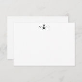 Benutzerdefinierte Vintage Queen Bee Note Card Mitteilungskarte (Vorne/Hinten)
