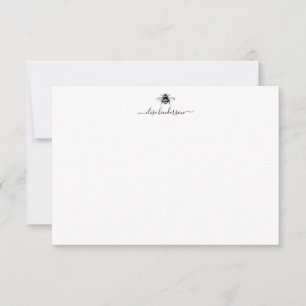 Benutzerdefinierte Vintage Queen Bee Note Card Mitteilungskarte