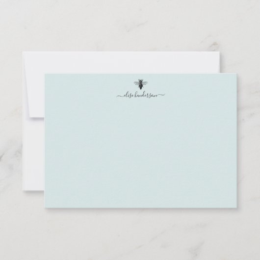 Benutzerdefinierte Vintage Queen Bee Note Card Mitteilungskarte (Vorderseite)