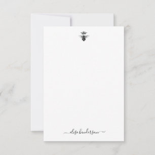 Benutzerdefinierte Vintage Queen Bee Note Card Mitteilungskarte