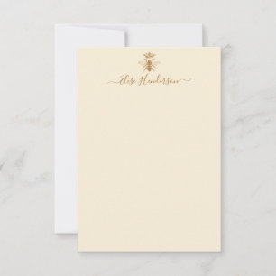 Benutzerdefinierte Vintage Queen Bee Note Card Mitteilungskarte