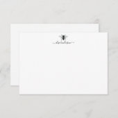 Benutzerdefinierte Vintage Queen Bee Note Card Mitteilungskarte (Vorne/Hinten)