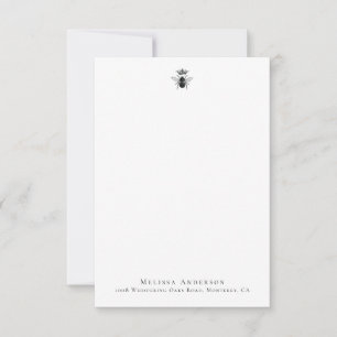 Benutzerdefinierte Vintage Queen Bee Note Card Mitteilungskarte