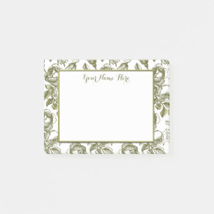 Benutzerdefinierte Vintage Rose auf rosafarbenen B Post-it Klebezettel