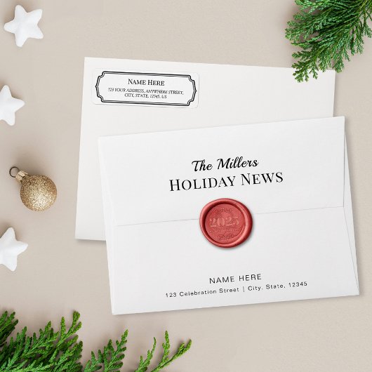 Benutzerdefinierte Vintage Rücksendeadressen-Aufkl