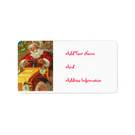 Benutzerdefinierte Vintage Santa Claus-Adressmarke Adressaufkleber