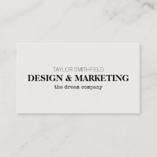 Benutzerdefinierte Vintage Schriftart Visitenkarte