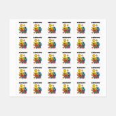 Benutzerdefinierte Vintage Sesamstraße Pals Kleidu Etiketten (Blatt)