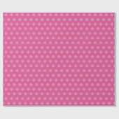 Benutzerdefinierte Vintage Vorlagenpink-Polka-Punk Geschenkpapier (Flach)