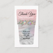 Benutzerdefinierte Vinyl-Tasse Tumbler Care Anleit Visitenkarte (Rückseite)