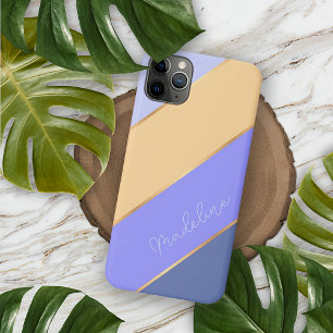 Benutzerdefinierte Violett Lila Blau Pastellgelbe Case-Mate iPhone Hülle
