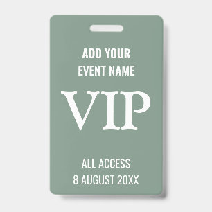 Benutzerdefinierte VIP-Abzeichen für Events Backst Ausweis