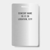 Benutzerdefinierte VIP All Access Concept Imitate  Ausweis (Rückseite)