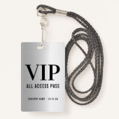 Benutzerdefinierte VIP All Access Concept Imitate Ausweis (Vorderseite mit Schlüsselband)