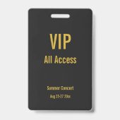 Benutzerdefinierte VIP All Access Festival Pass Ko Ausweis (Rückseite)
