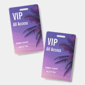 Benutzerdefinierte VIP All Access Festival Pass Ko Ausweis (Vorder- & Rückseite)
