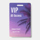 Benutzerdefinierte VIP All Access Festival Pass Ko Ausweis (Rückseite)