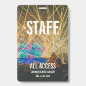 Benutzerdefinierte VIP-All-Access-Pass Konzertabze Ausweis (Rückseite)