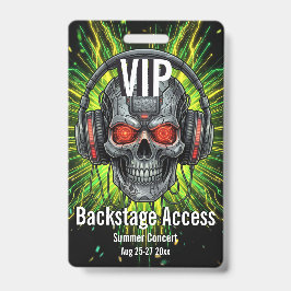 Benutzerdefinierte VIP-Backstage-Access-Pass-Konze Ausweis
