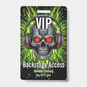 Benutzerdefinierte VIP-Backstage-Access-Pass-Konze Ausweis