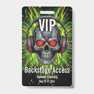 Benutzerdefinierte VIP-Backstage-Access-Pass-Konze Ausweis