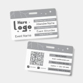 Benutzerdefinierte VIP-Gala-Abzeichen-ID Ausweis (Vorder- & Rückseite)