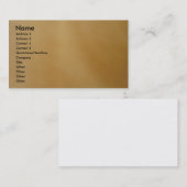 Benutzerdefinierte Visitenkarte (Vorne/Hinten)