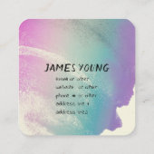 benutzerdefinierte Visitenkarte (Rückseite)