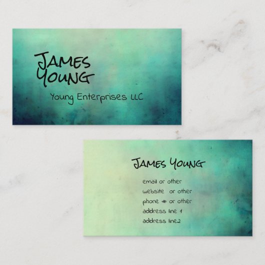 benutzerdefinierte Visitenkarte (Vorne/Hinten)