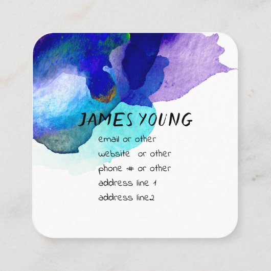 benutzerdefinierte Visitenkarte (Rückseite)