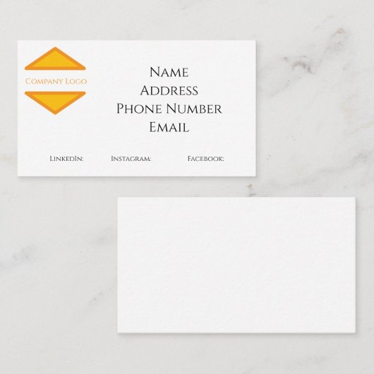 Benutzerdefinierte Visitenkarte (Vorne/Hinten)