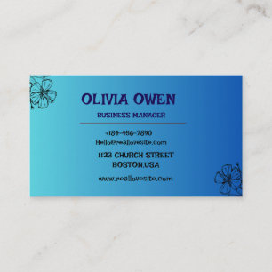 Benutzerdefinierte Visitenkarte Beruflich und st